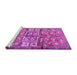 Sideview of Machine Washable Animal Purple Traditional Area Rugs, wshtr3927pur