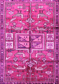 Animal Pink Traditional Rug, tr3927pnk