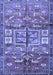 Animal Blue Traditional Rug, tr3927blu