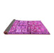 Sideview of Animal Purple Traditional Rug, tr3927pur