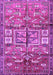 Animal Purple Traditional Rug, tr3927pur