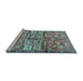 Sideview of Machine Washable Animal Light Blue Traditional Rug, wshtr3927lblu