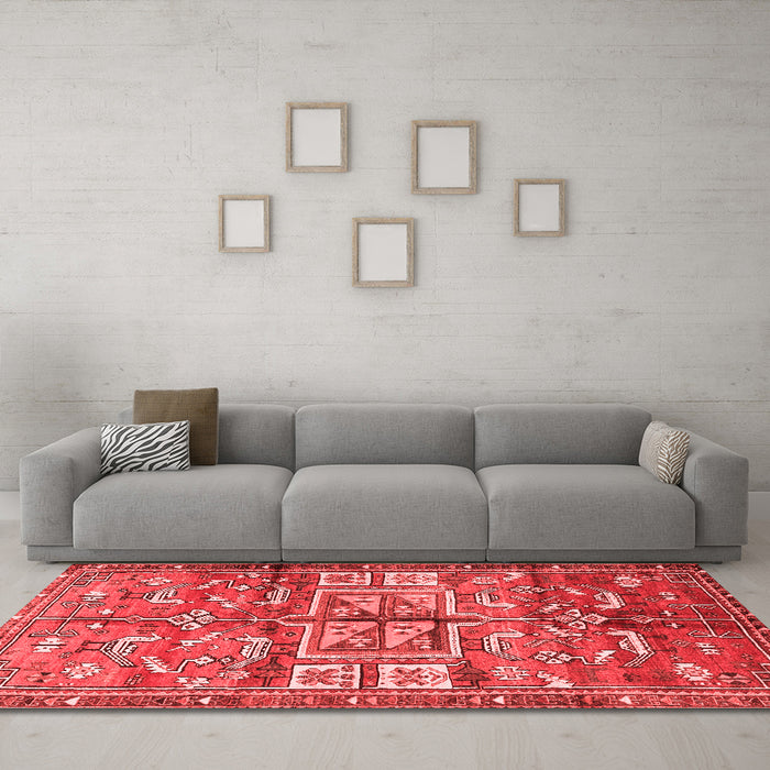 Traditional Red Washable Rugs