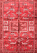 Animal Red Traditional Area Rugs