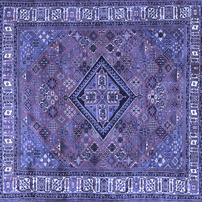 Square Persian Blue Traditional Rug, tr3928blu
