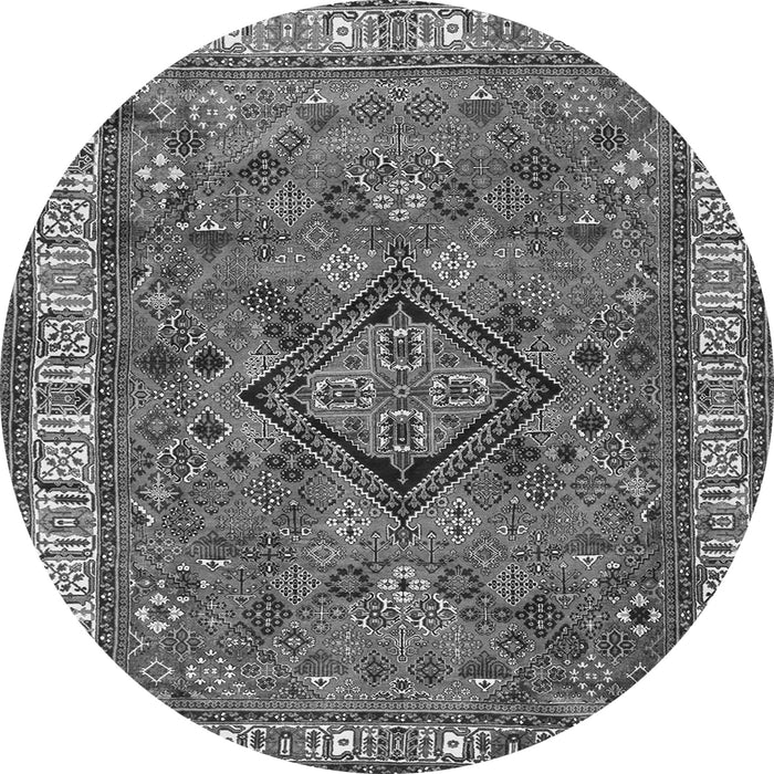 Square Persian Gray Traditional Rug, tr3928gry
