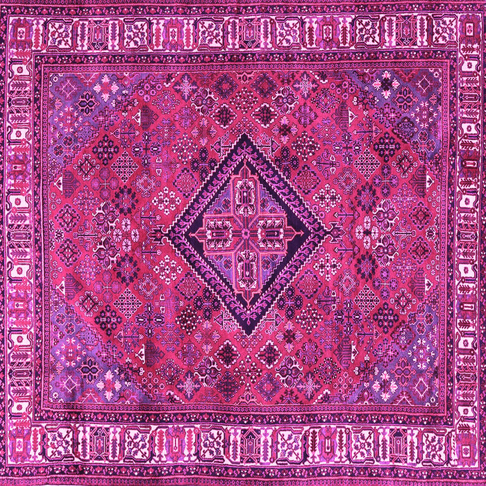 Square Persian Pink Traditional Rug, tr3928pnk