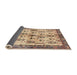 Sideview of Traditional Sienna Brown Animal Rug, tr3929