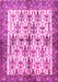 Machine Washable Animal Pink Traditional Rug, wshtr3929pnk