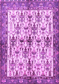 Animal Purple Traditional Rug, tr3929pur