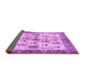 Sideview of Animal Purple Traditional Rug, tr3929pur