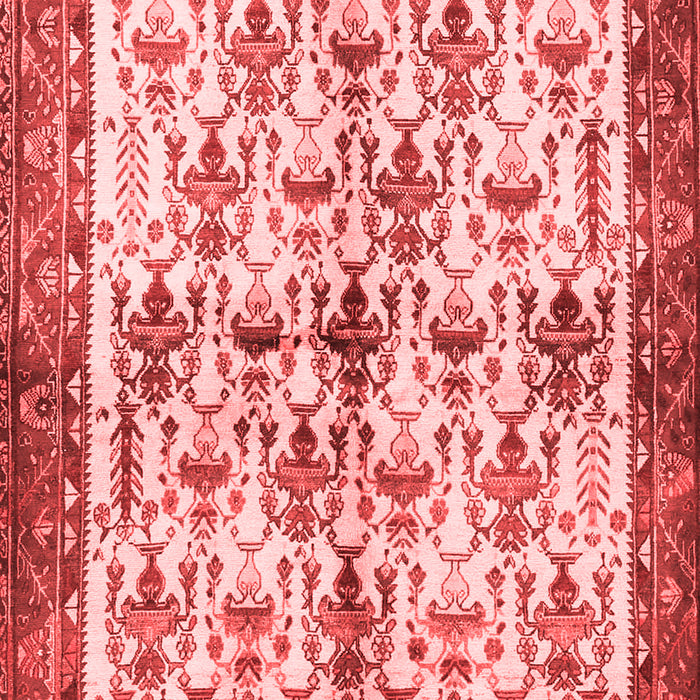Machine Washable Animal Red Traditional Rug, wshtr3929red