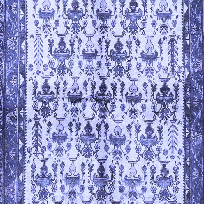 Animal Blue Traditional Rug, tr3929blu