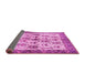 Sideview of Animal Pink Traditional Rug, tr3929pnk