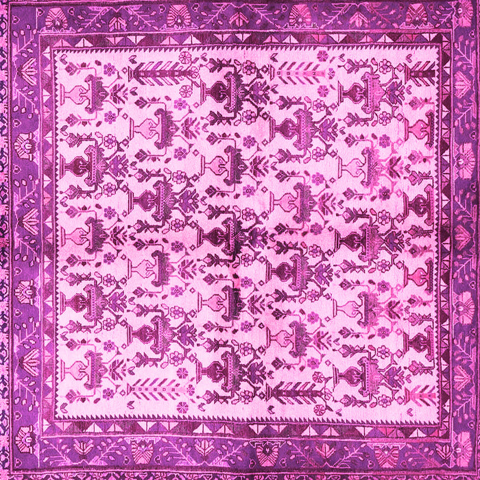 Square Machine Washable Animal Pink Traditional Rug, wshtr3929pnk