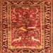 Serging Thickness of Animal Orange Traditional Rug, tr392org