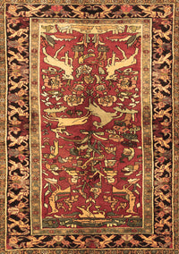 Animal Brown Traditional Rug, tr392brn