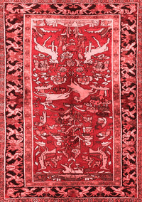 Animal Red Traditional Rug, tr392red