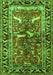 Animal Green Traditional Rug, tr392grn