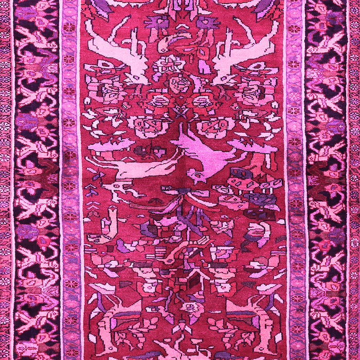 Machine Washable Animal Pink Traditional Rug, wshtr392pnk