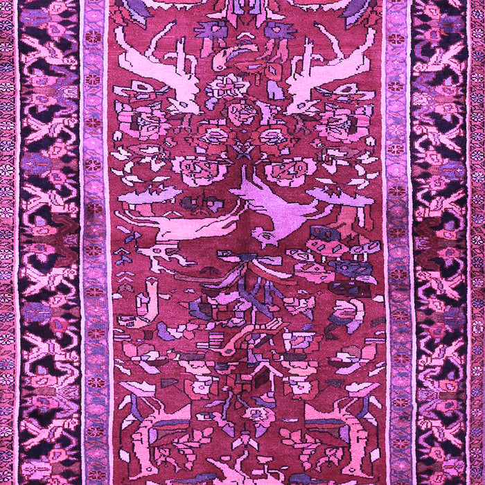 Machine Washable Animal Purple Traditional Area Rugs, wshtr392pur