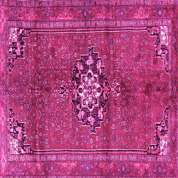 Square Medallion Pink Traditional Rug, tr3930pnk