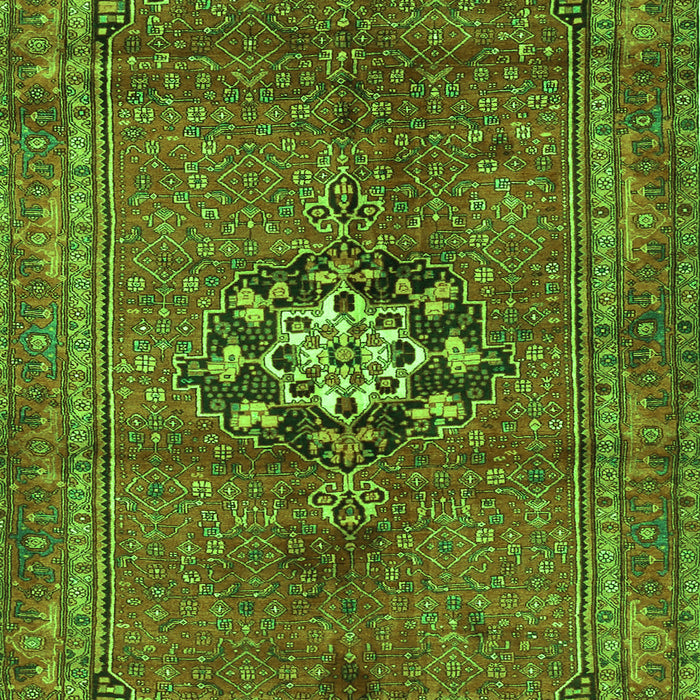 Medallion Green Traditional Rug, tr3930grn