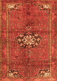 Medallion Orange Traditional Rug, tr3930org