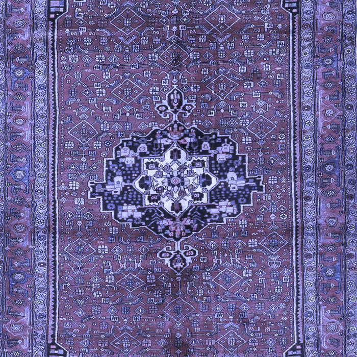 Medallion Blue Traditional Rug, tr3930blu