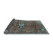 Sideview of Medallion Light Blue Traditional Rug, tr3930lblu