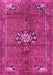 Medallion Pink Traditional Rug, tr3930pnk