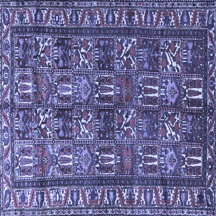 Square Machine Washable Persian Blue Traditional Rug, wshtr3931blu