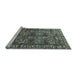 Sideview of Machine Washable Persian Light Blue Traditional Rug, wshtr3931lblu