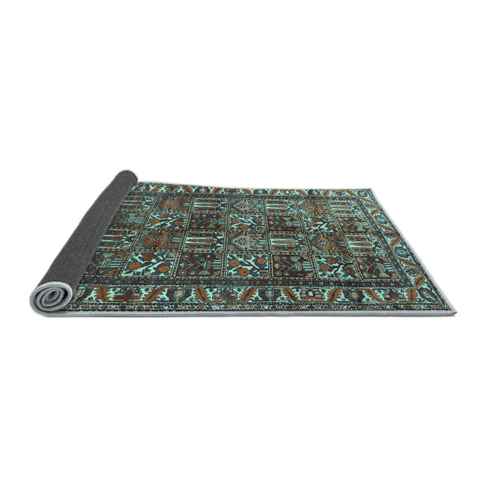 Sideview of Persian Light Blue Traditional Rug, tr3931lblu