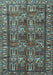 Machine Washable Persian Light Blue Traditional Rug, wshtr3931lblu