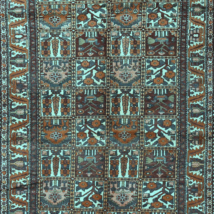 Machine Washable Persian Light Blue Traditional Rug, wshtr3931lblu