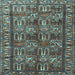 Square Persian Light Blue Traditional Rug, tr3931lblu