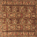 Square Machine Washable Persian Brown Traditional Rug, wshtr3931brn