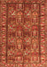 Serging Thickness of Machine Washable Persian Orange Traditional Area Rugs, wshtr3931org