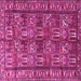 Square Persian Pink Traditional Rug, tr3931pnk