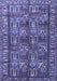 Machine Washable Persian Blue Traditional Rug, wshtr3931blu