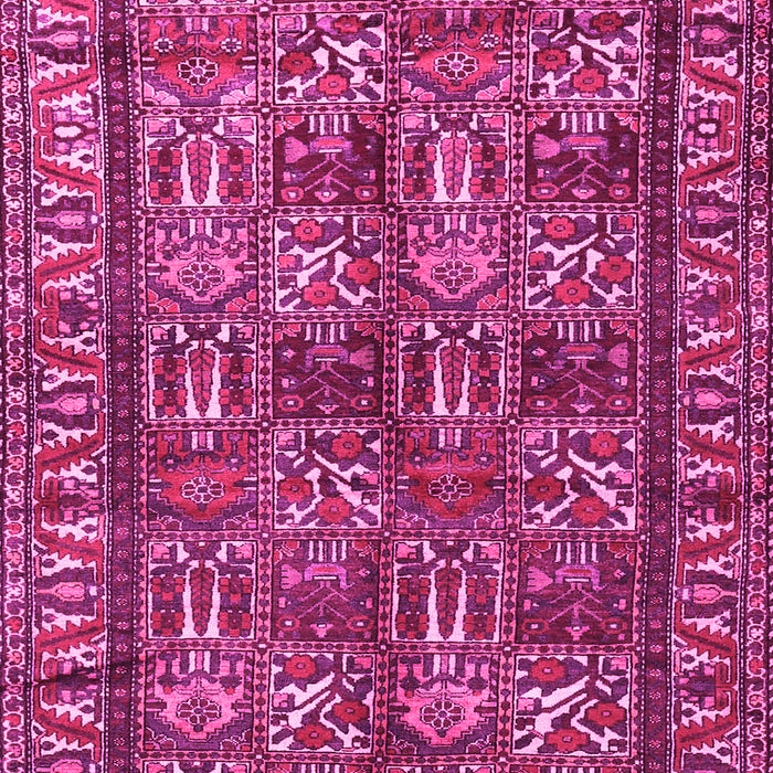 Machine Washable Persian Pink Traditional Rug, wshtr3931pnk