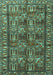 Machine Washable Persian Turquoise Traditional Area Rugs, wshtr3931turq