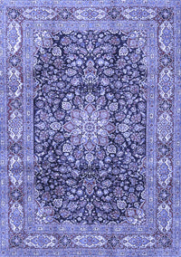 Medallion Blue Traditional Rug, tr3932blu