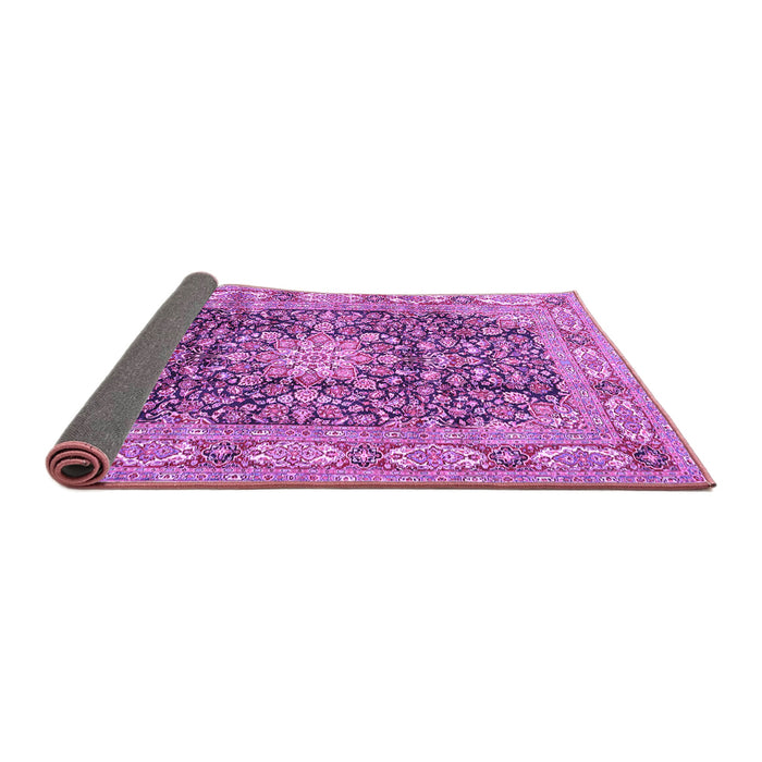 Sideview of Medallion Purple Traditional Rug, tr3932pur