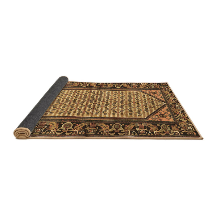 Sideview of Persian Brown Traditional Rug, tr3933brn