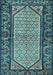 Machine Washable Persian Light Blue Traditional Rug, wshtr3933lblu