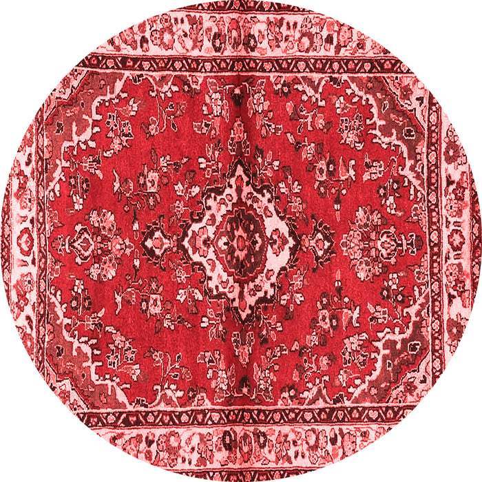 Machine Washable Persian Red Traditional Rug, wshtr3934red