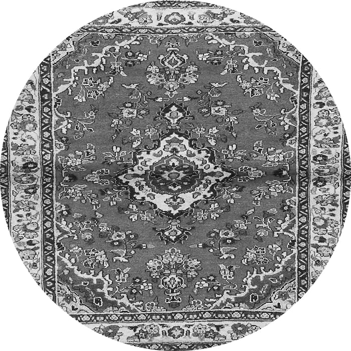 Square Persian Gray Traditional Rug, tr3934gry