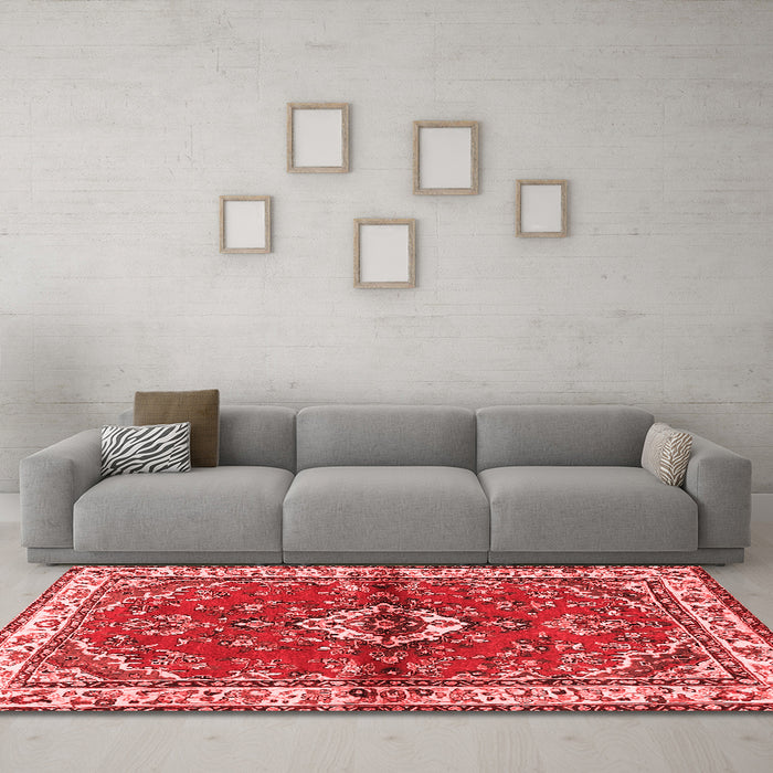 Traditional Red Washable Rugs